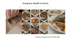 Desktop Screenshot of evergreenhealthherbs.com