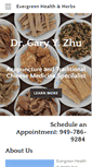 Mobile Screenshot of evergreenhealthherbs.com